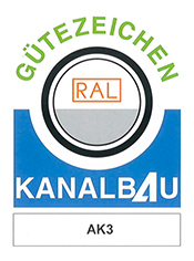 Gütezeichen Kanalbau